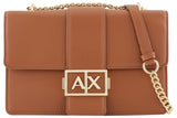 Armani Exchange Jodie-Correa para el Hombro con Cadena de Oro, Crossbody M Mujeres, Whisky, Einheitsgröße