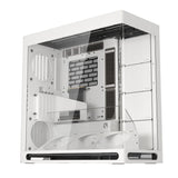 HAVN HS 420 VGPU Dual Chamber ATX Mid Tower PC Case White | PCIe 5.0 Vertical GPU Kit, 11 x 140 mm Ranuras para Ventilador y 2 x 420 mm Soporte de radiador, gestión de Cables SimpliCable, Vidrio