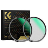 K&F CONCEPT Nano-Xcel 2 Pack 49MM Filtros Black-Mist 1/8+ Filtro Difusión 1/4 con 28 Capas de Revestimiento Nano de Vidrio Óptico para Suavizador de Retrato Imagen y Vídeo
