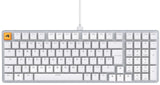 Glorious Gaming GMMK 2 Full Size (96%) - Teclado gaming mecánico, carcasa de aluminio, personalizable, keycaps dobles, switches Glorious Fox, RGB, distribuciones QWERTY inglés - Blanco