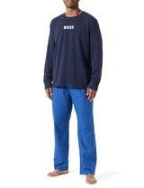 BOSS Easy Long Set Conjunto de Pijama, Bright Blue434, S para Hombre