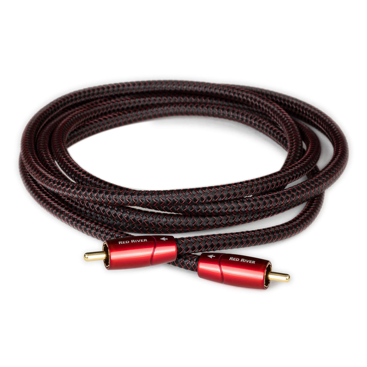 AudioQuest 0.5m Red River RCA cable de audio 0,5 m Negro - Cables de audio (RCA, RCA, 0,5 m, Negro)