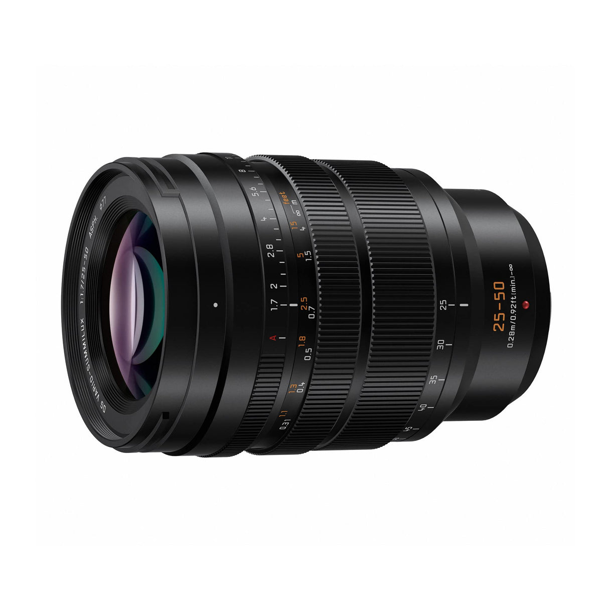 Panasonic LUMIX Micro Four Thirds Lente de cámara, Leica DG Vario-SUMMILUX 25-50mm F1.7 ASPH, Apertura Continua, Rendimiento de Video, H-X2550
