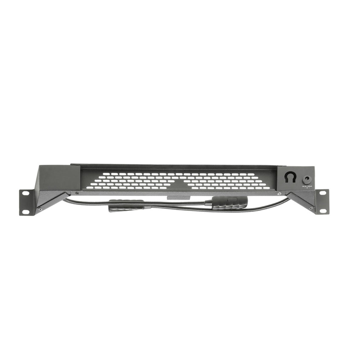 Adam Hall 19" Parts 87463 ULTRA - Panel de iluminación LED COB blanco frío para rack con dos lámparas flexo