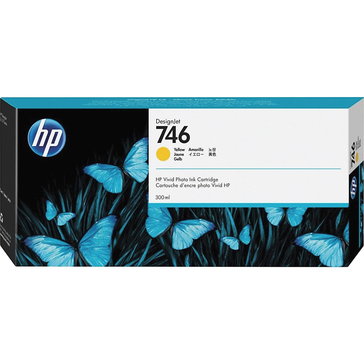 HP 746 P2V79A Amarillo, Cartucho de Tinta Original HP DesignJet, de 300 ml, para Impresoras HP DesignJet Serie Z6+ y Z9+