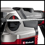 Einhell Martillo perforador TE-RH 38 3F (1050 W, intensidad de impacto 9 J, recepción SDS-Max, tope de profundidad de perforación de metal, potencia de perforación 38 mm en hormigón)
