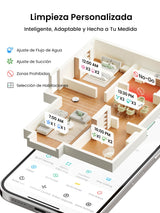 LEFANT Robot Aspirador y Fregadora M2S Pro, Navegación dToF, Autovaciado 8 Semanas, Evitación Obstáculos 190°PSD, Limpieza Personalizada, Mapeo Multiplanta, 10000Pa, 240min, WiFi/App/Alexa