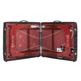Master Massage Therma Top Mobil - Tumbona de masaje, calefactable, plegable, madera, 71 cm, color negro