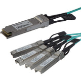 StarTech.com Cable Breakout de 3m QSFP+ Activo Óptico Compatible con Cisco QSFP-4X10G-AOC3M - 40 GbE