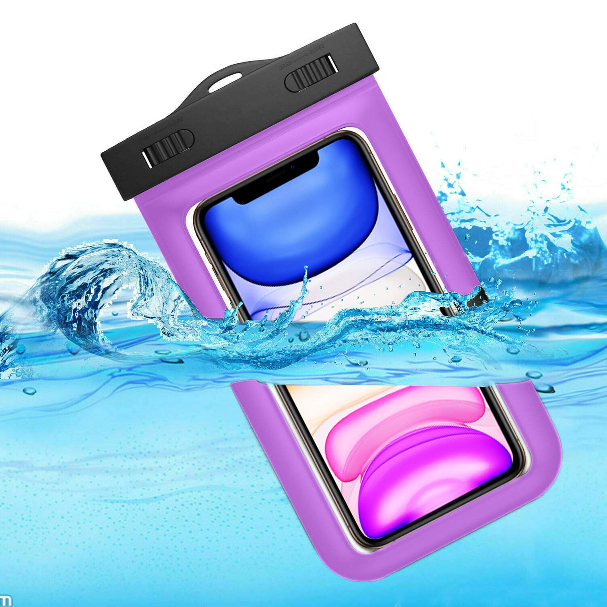 Sovica Funda Impermeable Compatible con Xiaomi Mi A2 Certificado IPX8 Funda acuatica Bolsa Sumergible Waterproof Case (Violeta)