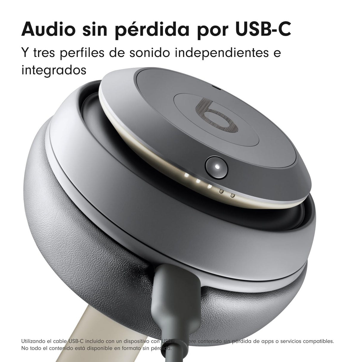 Beats Studio Pro - Auriculares inalámbricos Bluetooth con cancelación de Ruido - Audio Espacial Personalizado, compatibilidad con Apple y Android - Gris Arena