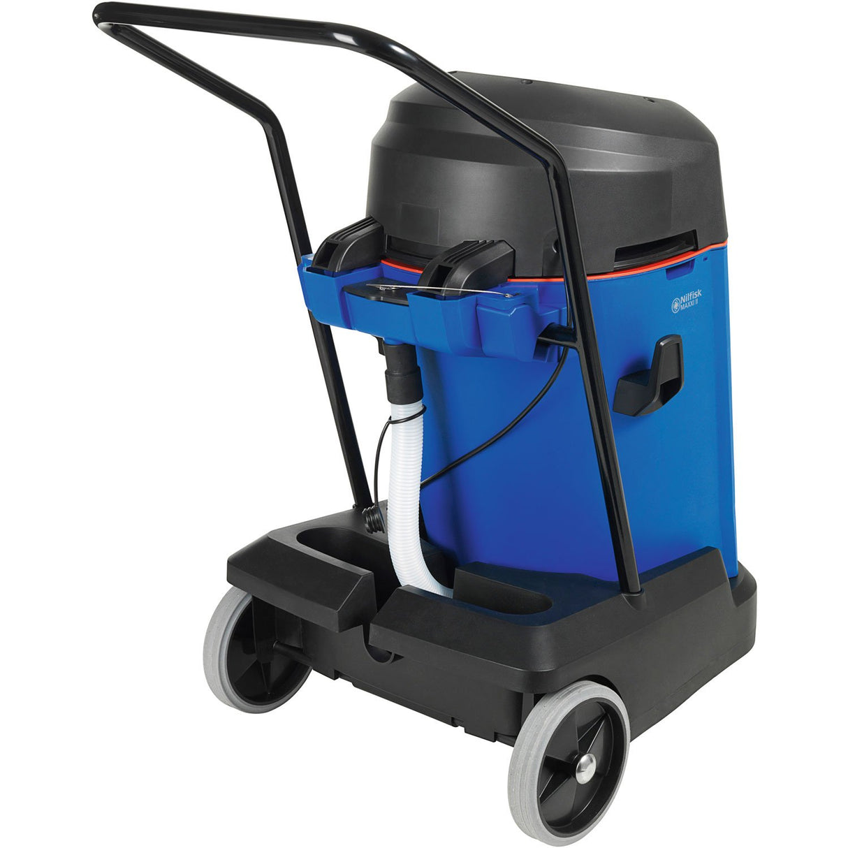 Nilfisk MAXXI II 55-2 WD 2 390W 55L Black, Blue – Ash Vacuum Cleaners (55 L, Bag, Black, Blue, 2.5 m, 10 m, 4 cm)