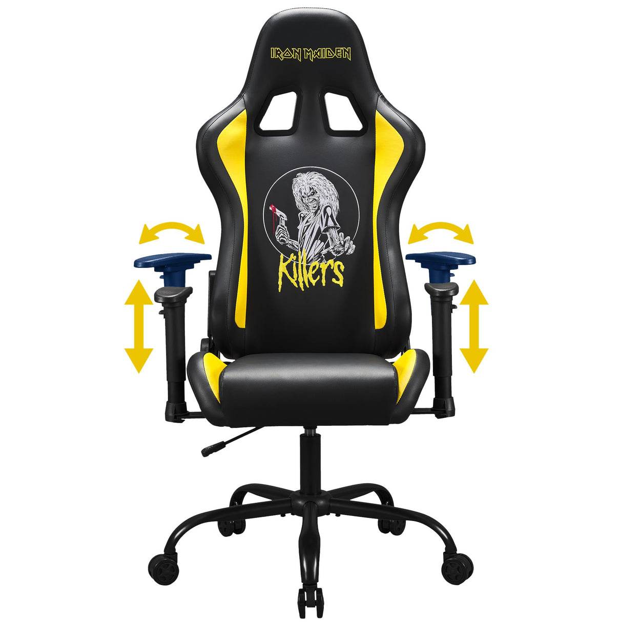 Subsonic Iron Maiden - Silla Gaming ergonomica Respaldo/Asientos Ajustables - Silla de Oficina Gamer para Adultos con Licencia Oficial