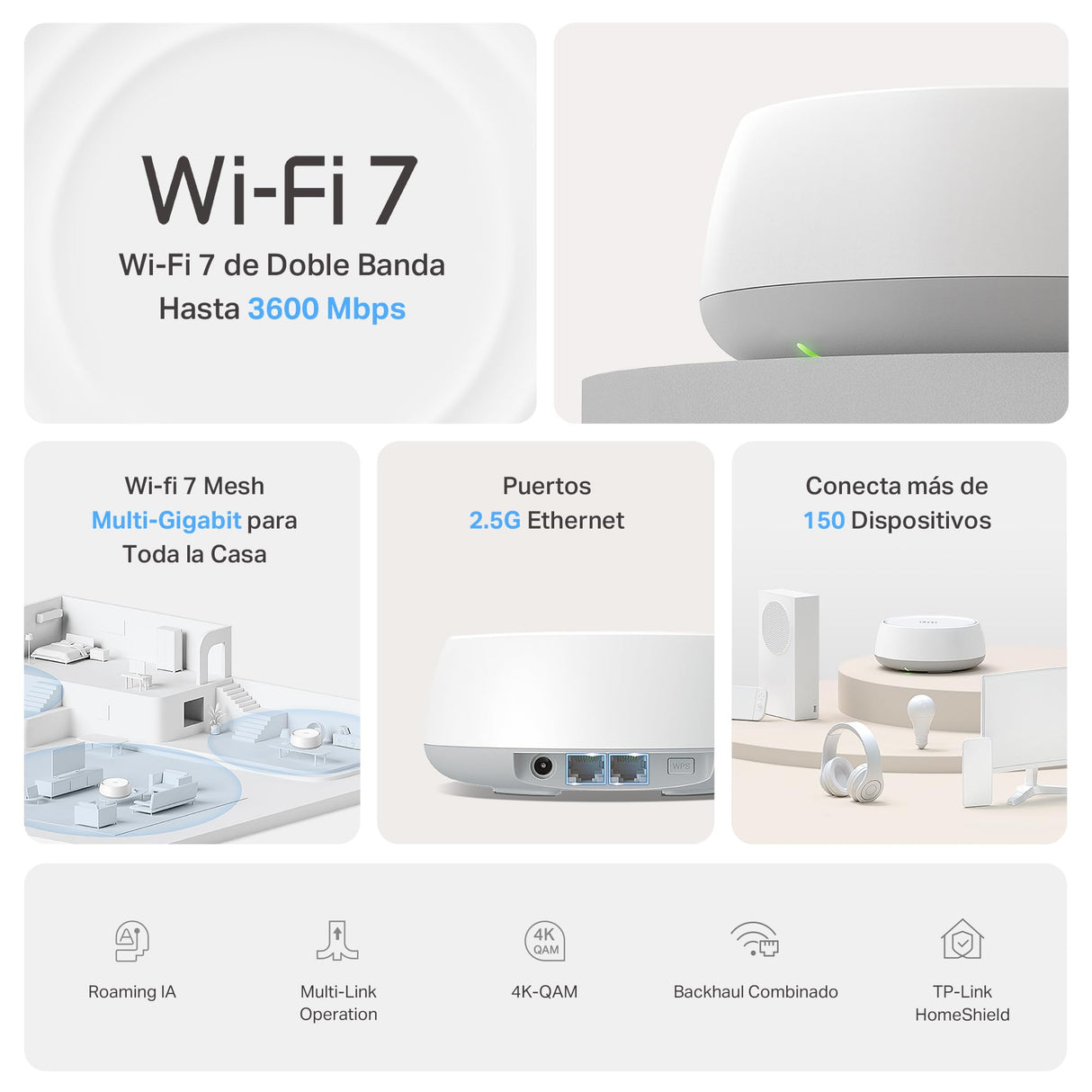 Sistema WiFi 7 Mesh BE3600 - Deco BE25(2-Pack)