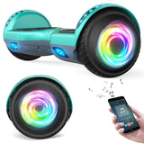 SISIGAD Offroad Hoverboard Kinder Adults mit 6,5" Reifen Leistungsstarke Große - Batería Hoverboard Bluetooth-Lautsprechern LED-Licht