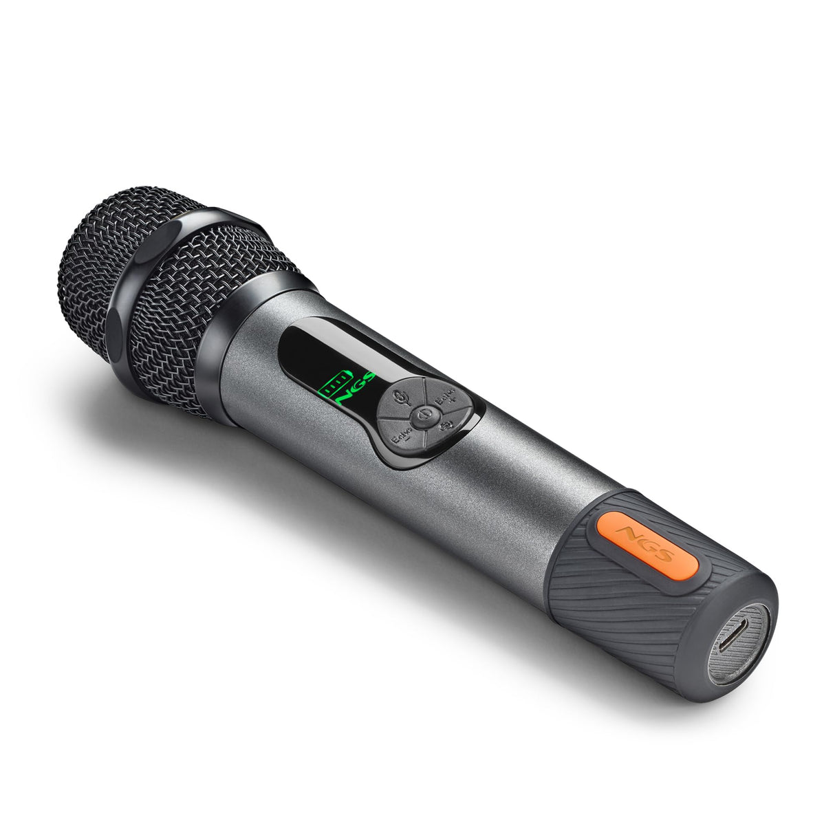 NGS Singer Star Duo – Pack 2 Micrófonos Inalámbricos Dinámico 2,4GHz, Autonomía 30h, Control de Volumen y Eco, Indicador de Batería, Conexión Jack 3,5mm y 6,3mm – Ideal para Karaokes y Eventos