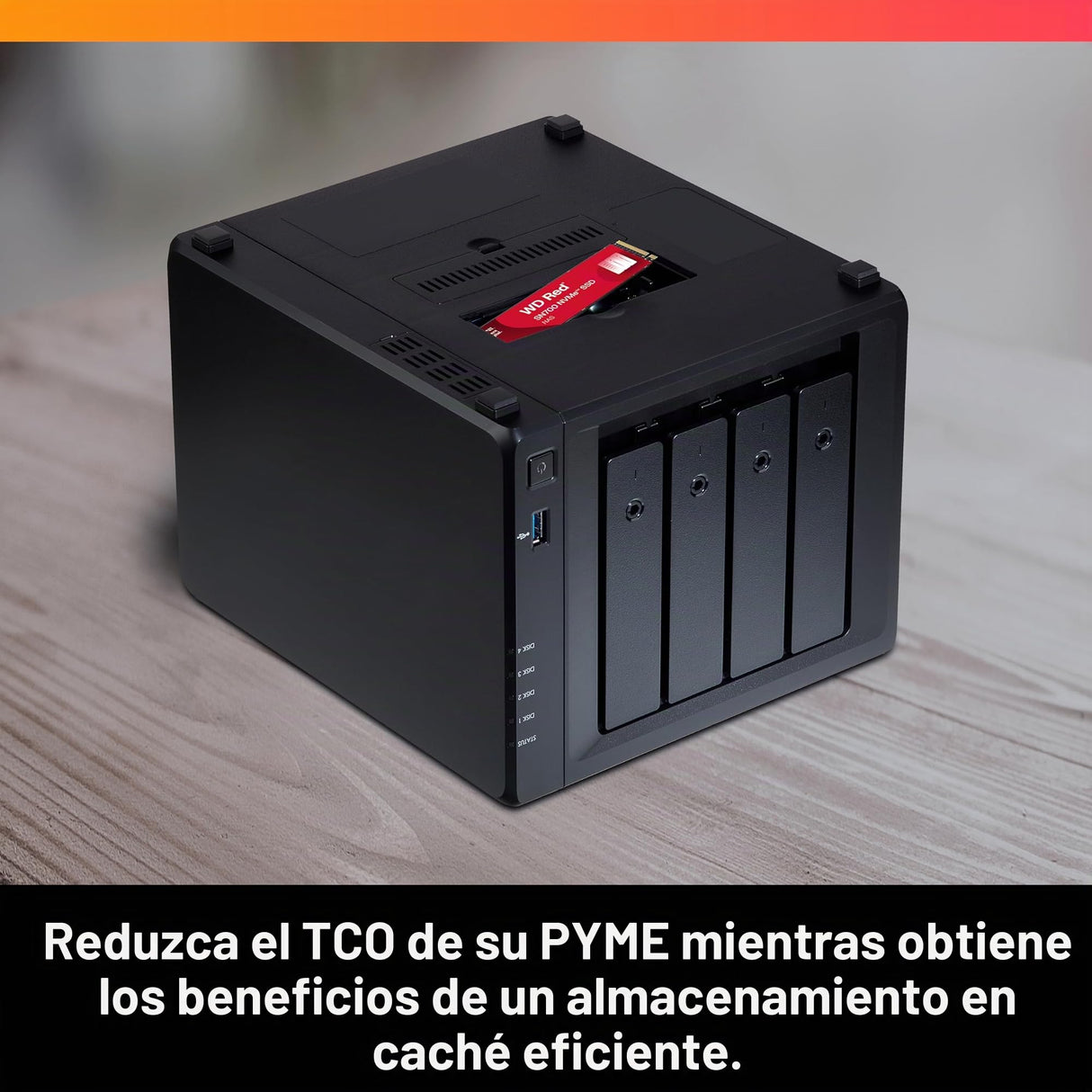 WD Red SN700 4 TB NVMe SSD para dispositivos NAS, con una sólida capacidad de respuesta del sistema y un excepcional rendimiento de E/S