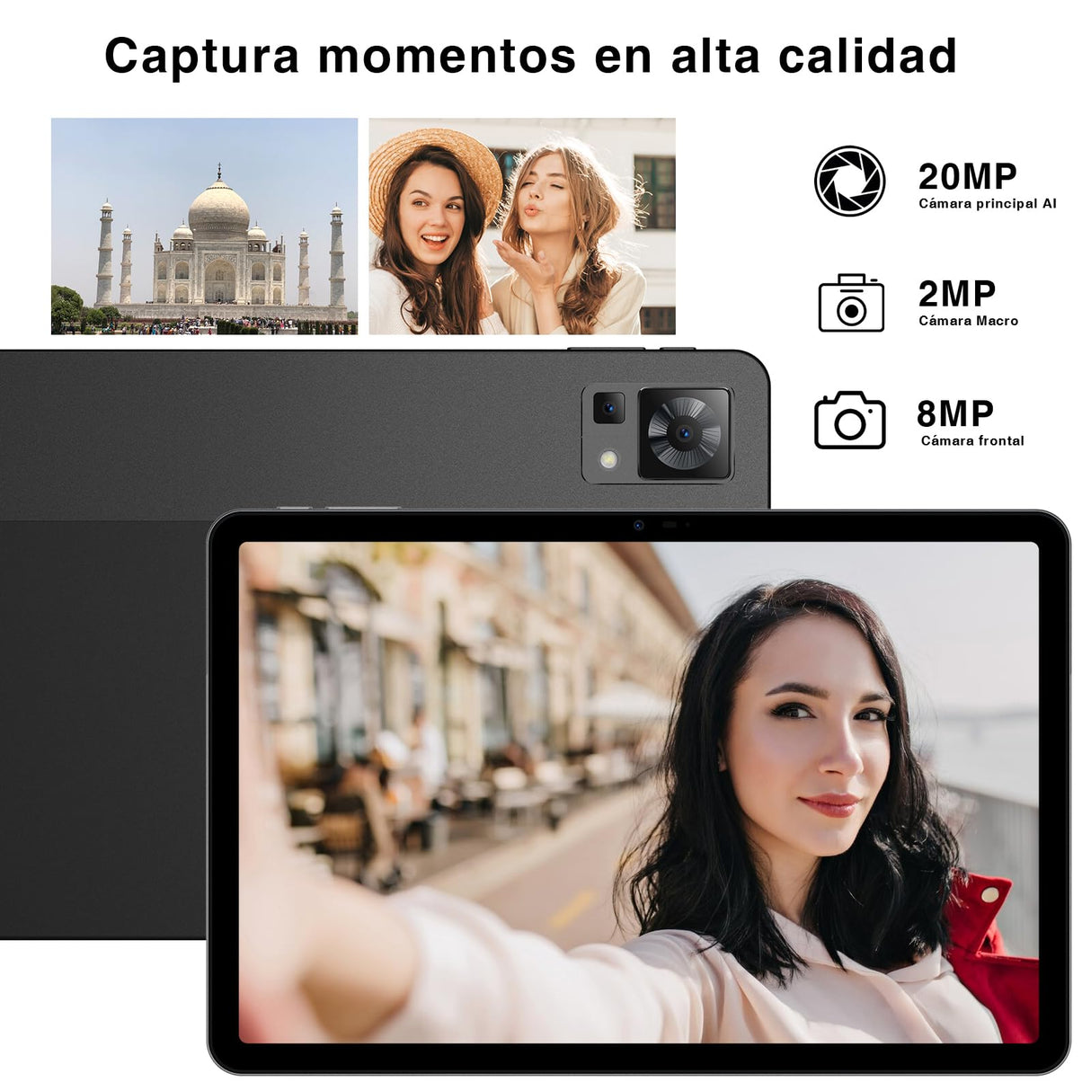 DOOGEE T30 Pro Android 13 Tablet, 11 Pulgadas 2.5K Full HD 1600 * 2560/15 GB RAM + 256 GB ROM(2TB)/Helio G99 2.2GHz/8580mAh/20MP/Dual 4G LTE+5G WiFi/Type-C
