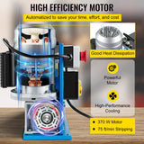 VEVOR Máquina pelacables eléctrica, SMS-038 Potencia 370 W 220 V 50 Hz Peso 25 kg Herramienta pelacables Azul Material Aluminio, Acrílico, Alambre de Cobre para gestionar simultáneamente diferentes