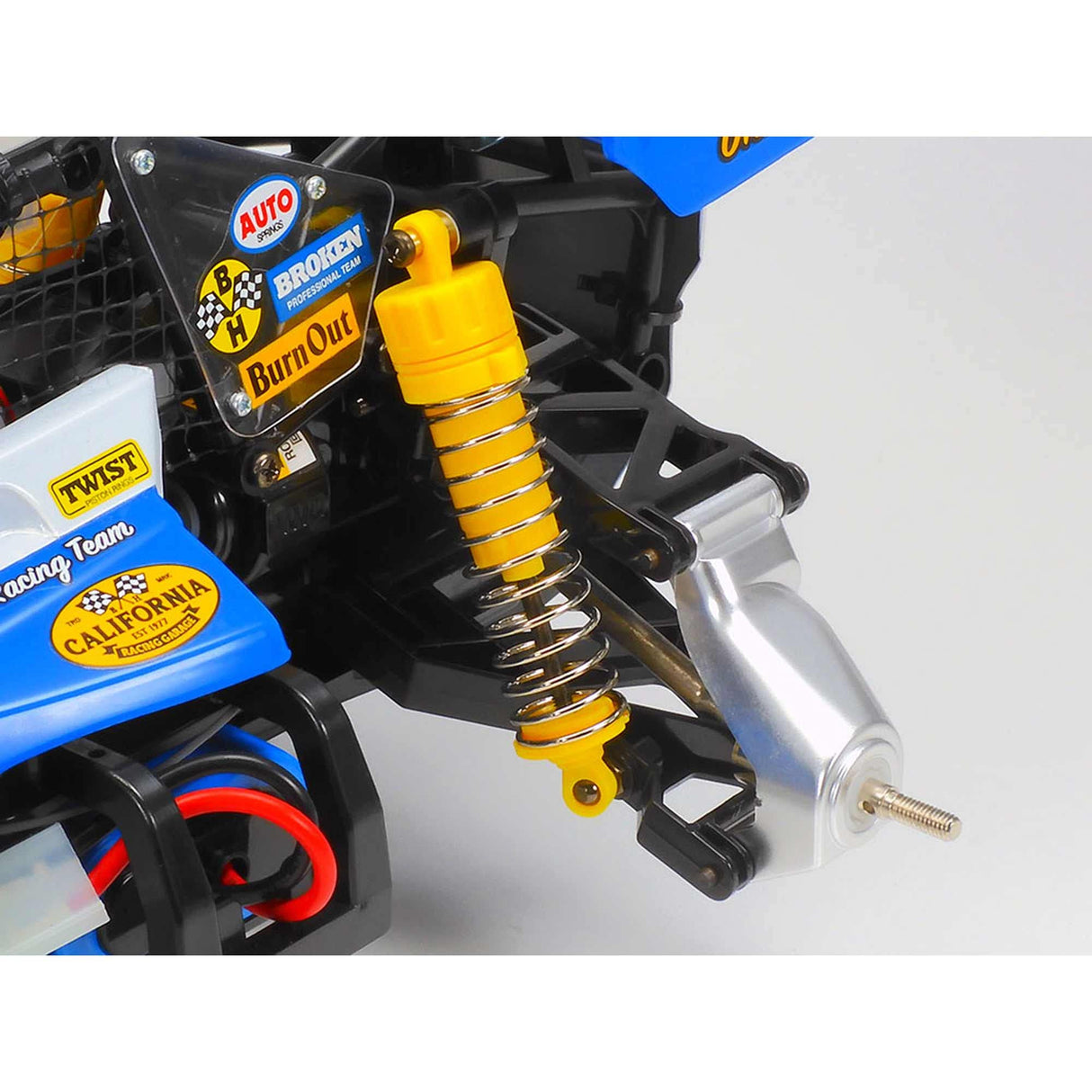 Tamiya 58710 1:10 RC Hotshot II Blockhead Motors - Coche teledirigido, vehículo RC, modelismo, Kit para Montar, Hobby, Bricolaje, Azul Claro