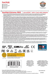 SanDisk Extreme PRO 1TB tarjeta microSDXC + adaptador SD + RescuePro Deluxe, hasta 200 MB/s, con Clase A2 de rendimiento de las aplicaciones UHS-I Class 10 U3 V30