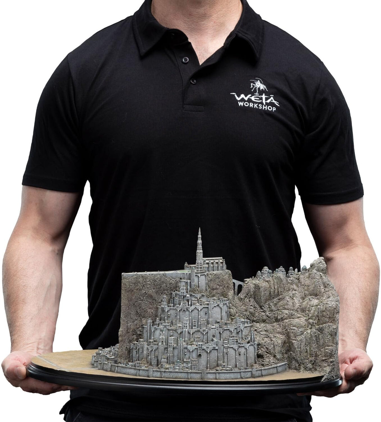 WETA Collectibles El Señor de los Anillos Estatuilla Minas Tirith 21 cm Negro