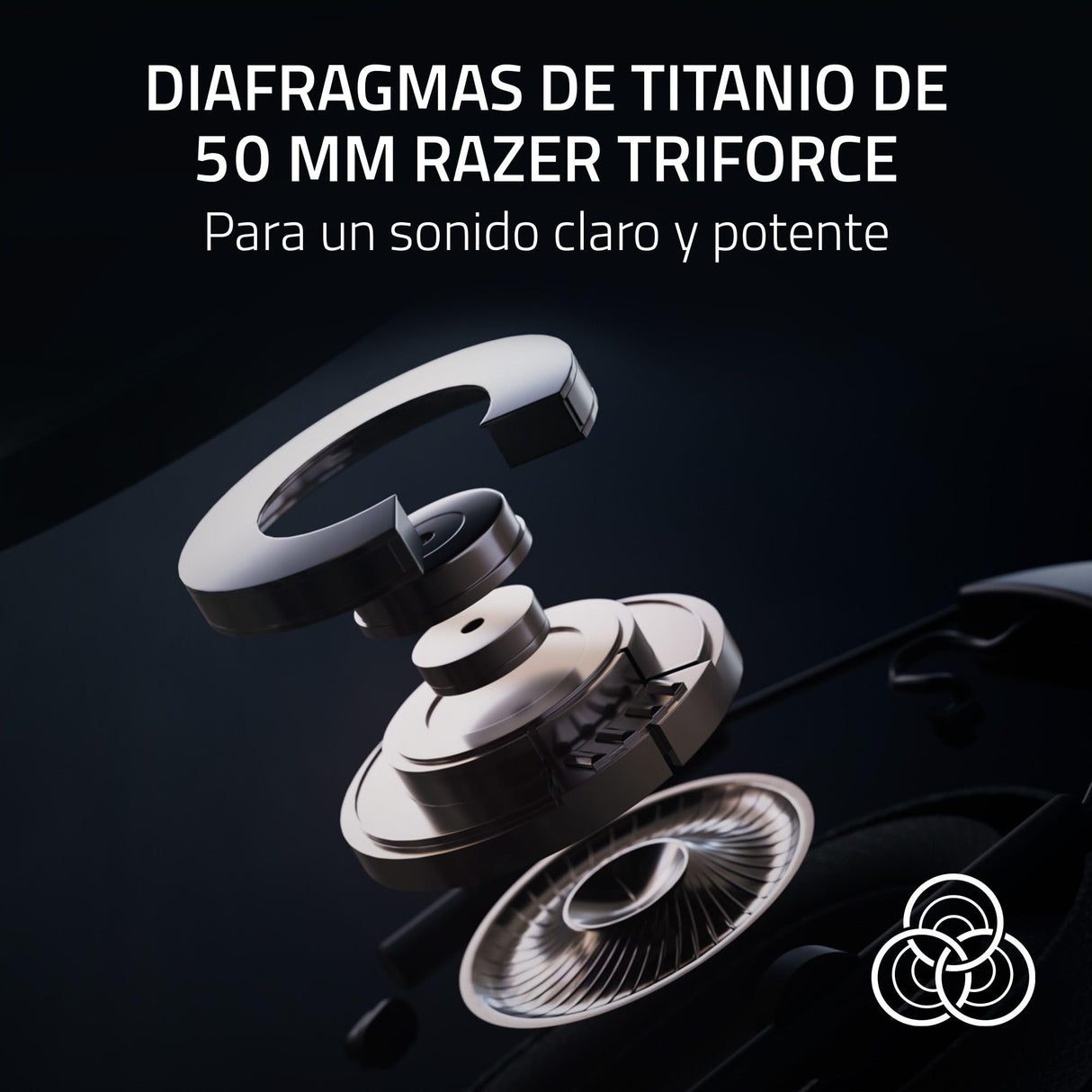 Razer Blackshark V2 Pro (Xbox) - Auriculares E-Sports Inalámbricos de Consola para Xbox S|X & One (Triforce de 50mm, HyperSpeed 2,4 GHz, Micrófono Desmontable HyperClear) Blanco