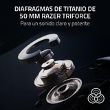 Razer Blackshark V2 Pro (Xbox) - Auriculares E-Sports Inalámbricos de Consola para Xbox S|X & One (Triforce de 50mm, HyperSpeed 2,4 GHz, Micrófono Desmontable HyperClear) Blanco