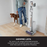 Shark Detect Clean & Empty Cordless Vacuum, 240 W, 2 Liters, 80 Decibeles, Blanco