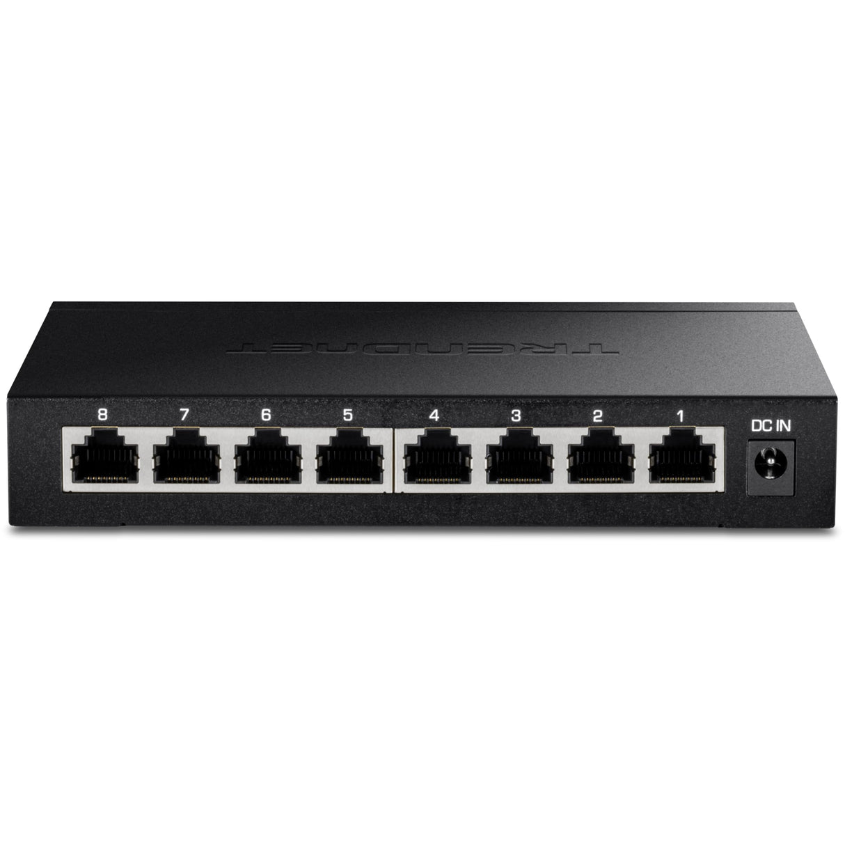 TRENDnet, TEG-S380, Conmutador 2.5G no administrado de 8 Puertos, 8 Puertos 2.5GBASE-T, Capacidad de conmutación de 40 Gbps, retrocompatible con Dispositivos de 10-100-1000 Mbps, sin Ventilador