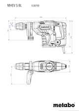 MHEV 5 BL (600769500) Martillo cincelador