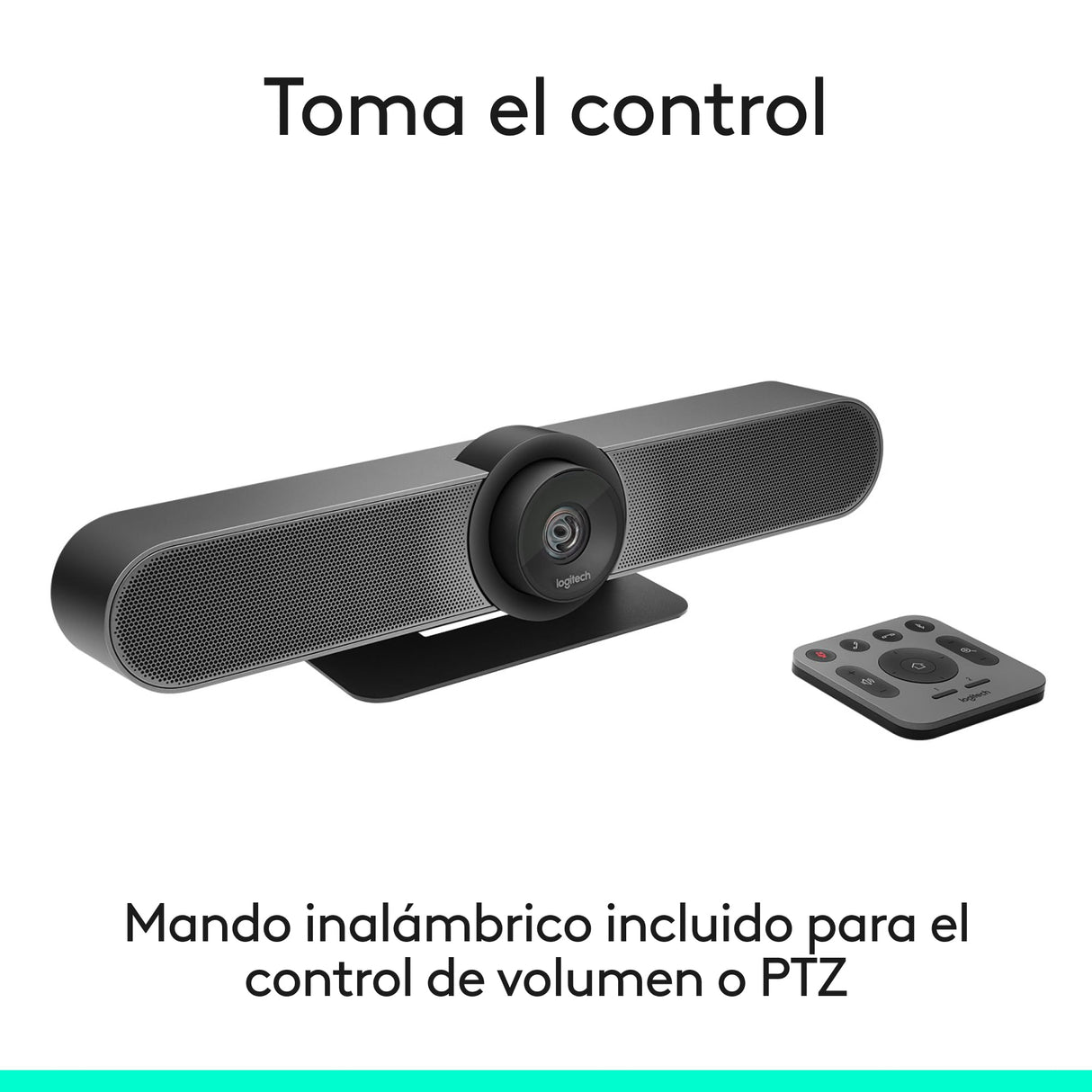 Logitech MeetUp, Sistema de Cámara para Conferencias, Webcam Ultra HD 4K/1080p/720p, 3 Micrófonos/Altavoces Personalizables, Amplio Campo Visual 120 grados, PC/Mac/Portátil/Macbook/Tablet Negro