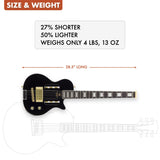 Traveler Guitar Guitarra eléctrica personalizada EG-1, negro brillante (EG1C BKG)