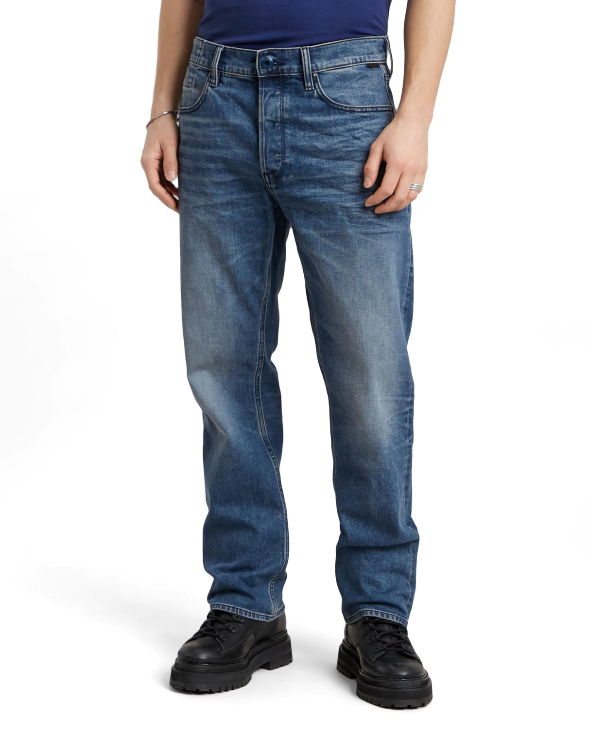G-Star Para Hombre Jeans Dakota Regular Straight, Azul (faded cascade D23691-C052-C606), 34W / 32L