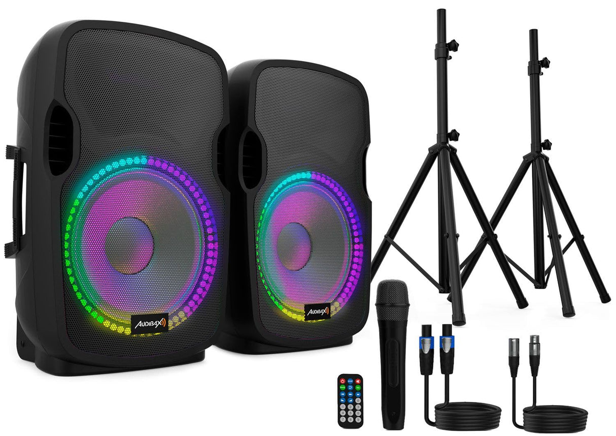 Audibax Party 212 Led Set 2 Altavoces 12