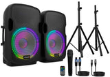 Audibax Party 212 Led Set 2 Altavoces 12