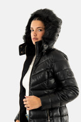 Morgan 242-gkidia Chaqueta de Plumas, Negro, 36 para Mujer