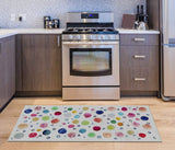Vilber Kids Dots Alfombra, Vinilo, Multicolor