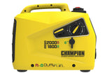 Champion Power Equipment Generador Gasolina + Gas (2000 W, inversor, generador con pantalla LED, doble combustible, extremadamente silencioso) 8200i-E-DF-EU