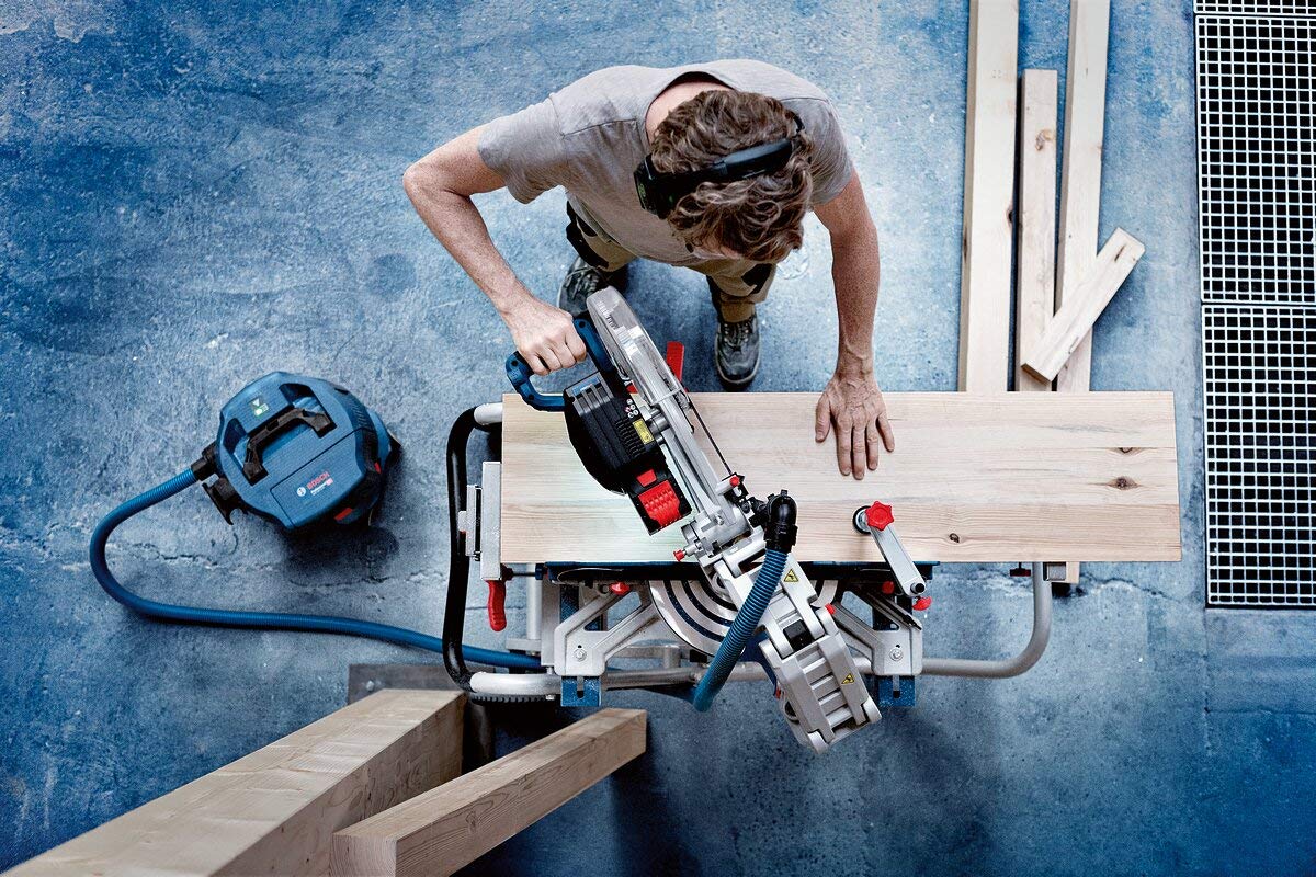 Bosch Professional 0601B43000 GCM 18V-305 GDC-Ingletadora telescópica (18V, Ø Disco 305 mm, BITURBO, láser, sin batería, módulo Connectivity, en Caja)