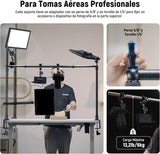 NEEWER Equipo de Montaje de cámara Superior con Doble Cabezal de Bola, súper Abrazadera/Soporte para teléfono/Abrazadera C para Fotos de Escritorio, Plataforma de Montaje de Metal para múltiples