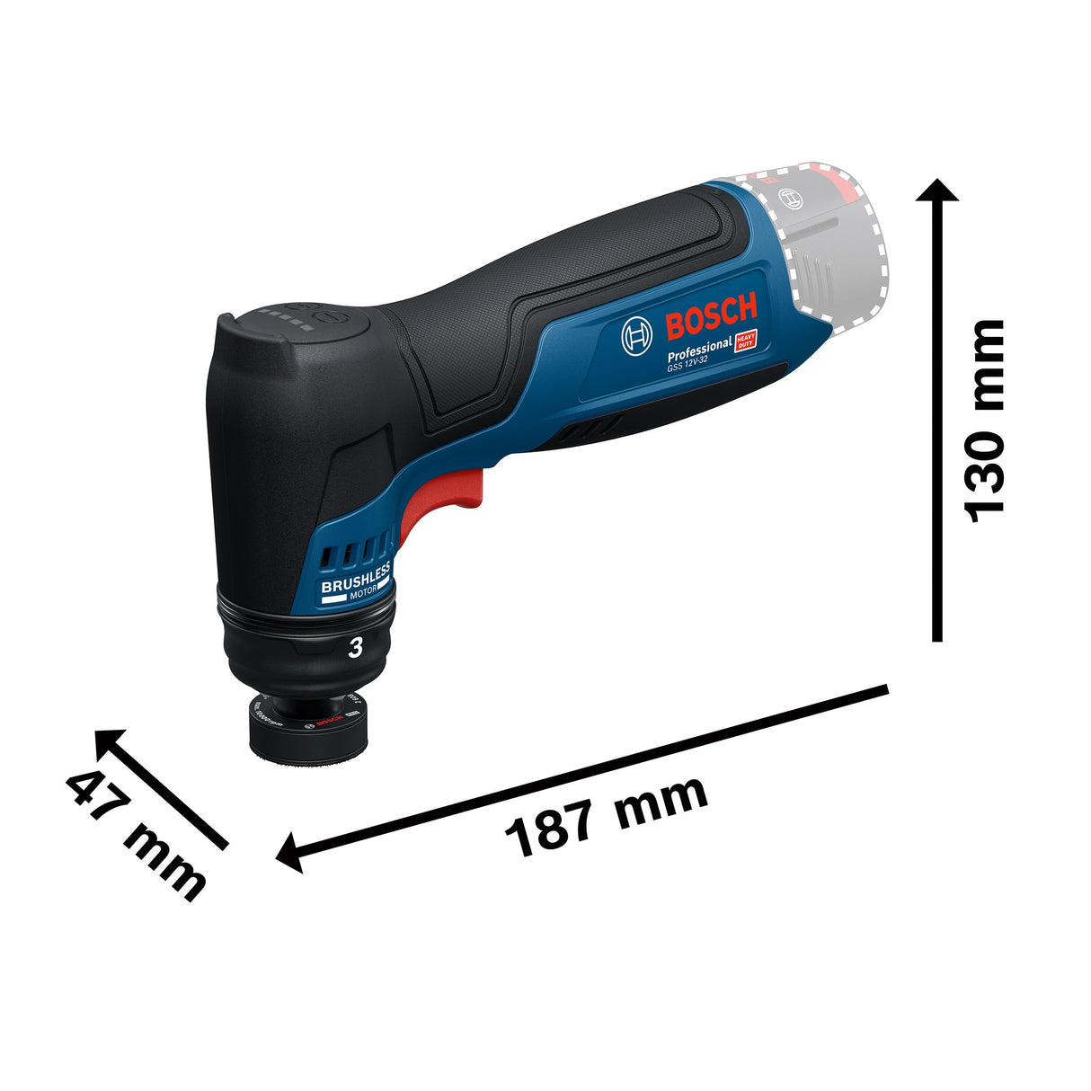 Bosch Professional lijadora orbital a batería GSS 12V-32