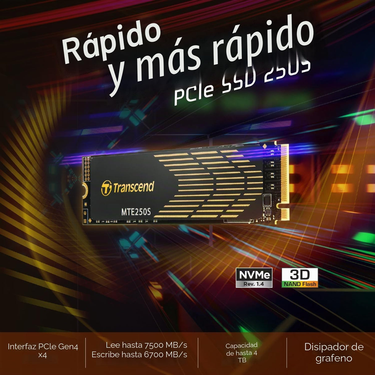Transcend 2TB M.2 2280 PCIe Gen4x4 NVMe 3D TLC