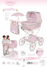 Carro de Muñecas Sophie Plegable con Sombrilla DeCuevas 82075