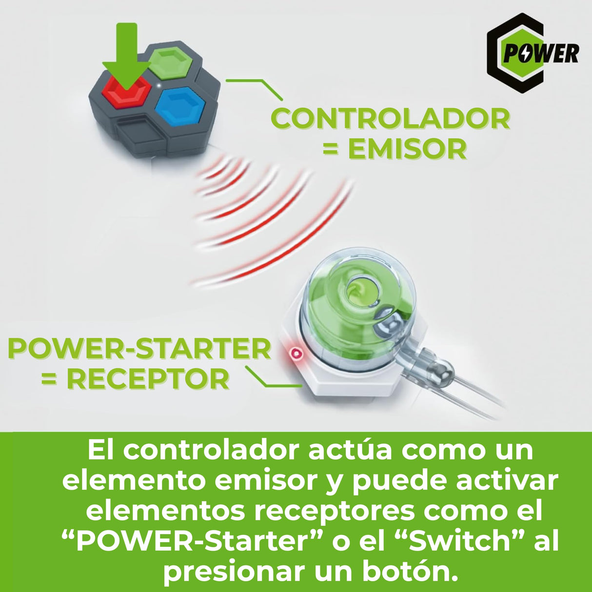 Ravensburger - Gravitrax Power Interaction | Circuito Canicas con 11 Piezas | Rompecabezas Niños con Canicas | Juegos para Niños De 8 Años | Juegos Mesa Compatibles con Todos Los Gravitrax