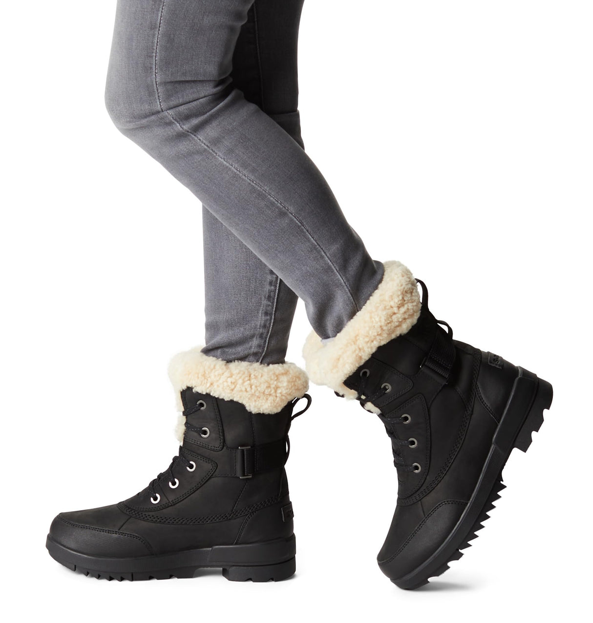 Sorel Torino Parc Boot WP, Botas de invierno, Mujer, Black Sea Salt Torino 2, 36 EU