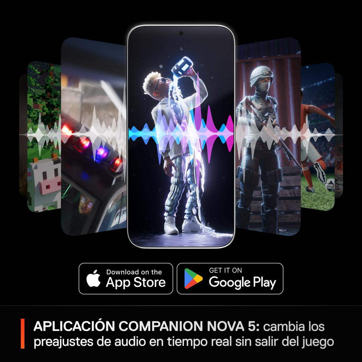 SteelSeries Arctis Nova 5 Blanco Cascos gaming inalámbricos PC, PS5, Switch 2, móvil - Controladores magnéticos de neodimio - Más de 100 preajustes - Batería de 60 horas - 2,4 GHz o BT - Micro Gen2.X