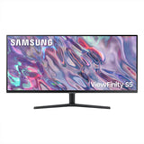 SAMSUNG LS34C502GAUXEN - Monitor 34" ViewFinity S5 S50GC, Ultra WQHD, 3440 x 1440, 21:9, HDR10, Certificado TUV (Eye Care), PBP/Pip, Tasa refresco 100Hz, AMD FreeSync, Diseño sin Bordes, Negro