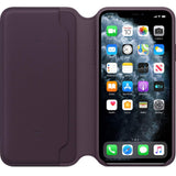 Apple Funda Leather Folio (para el iPhone 11 Pro MAX) - Berenjena