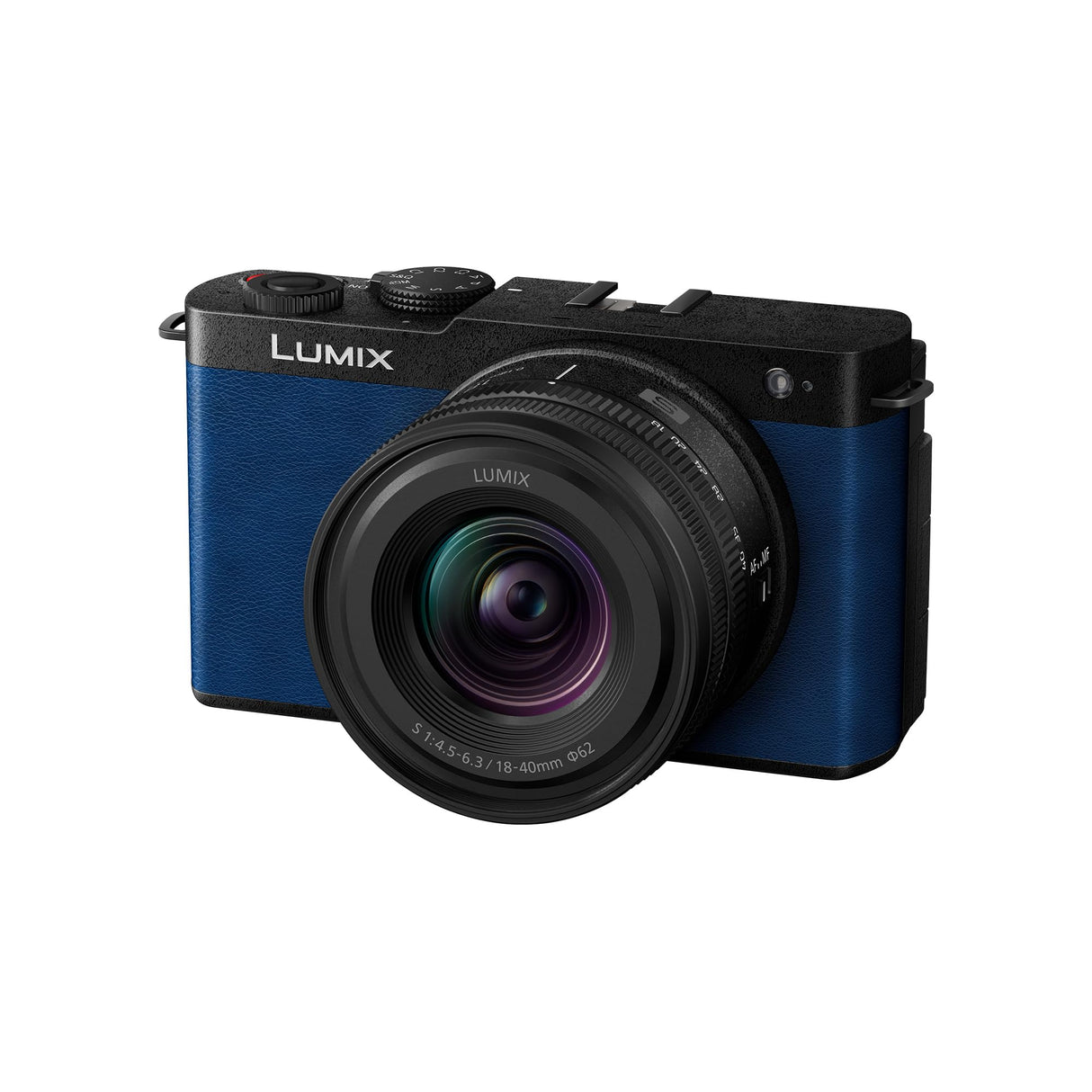 Panasonic Lumix DC-S9NE-A Cámara para Vlog con Fotograma Completo y Puerta Abierta sin Espejo, 24,2 MP, Vídeo 6K/4K, PDAF de 779 Puntos, WiFi 5 GHz, Azul, con S-R1840 18-40mm S Lente De Cámara